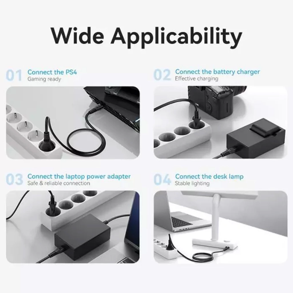 Vention Vention ZCI Kabel Power Cord C7 Connector 2-Prong EU Plug - 1.8M Harga Rp 55.000 Toko Medan