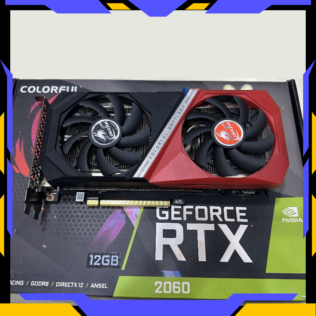 Colorful VGA COLORFUL GEFORCE RTX 2060 NB DUO-BATTLE-AX 12GB GDDR6 LIKE NEW Harga Rp 3.950.000 Toko Medan