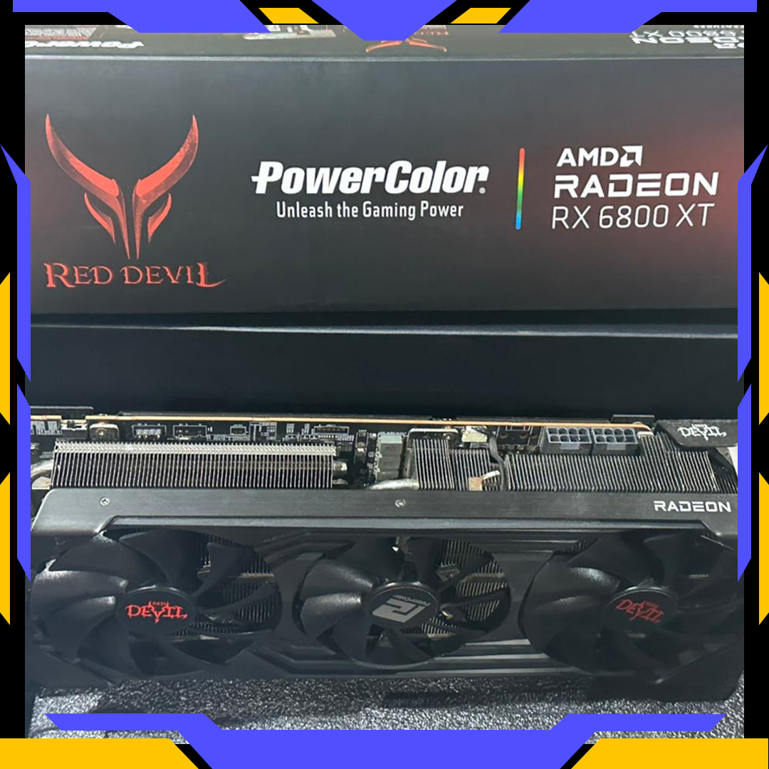 PowerColor VGA POWERCOLOR AMD RADEON RX 6800XT 16GB DDR6 - 3 FAN LIKE NEW Harga Rp 5.400.000 Toko Medan