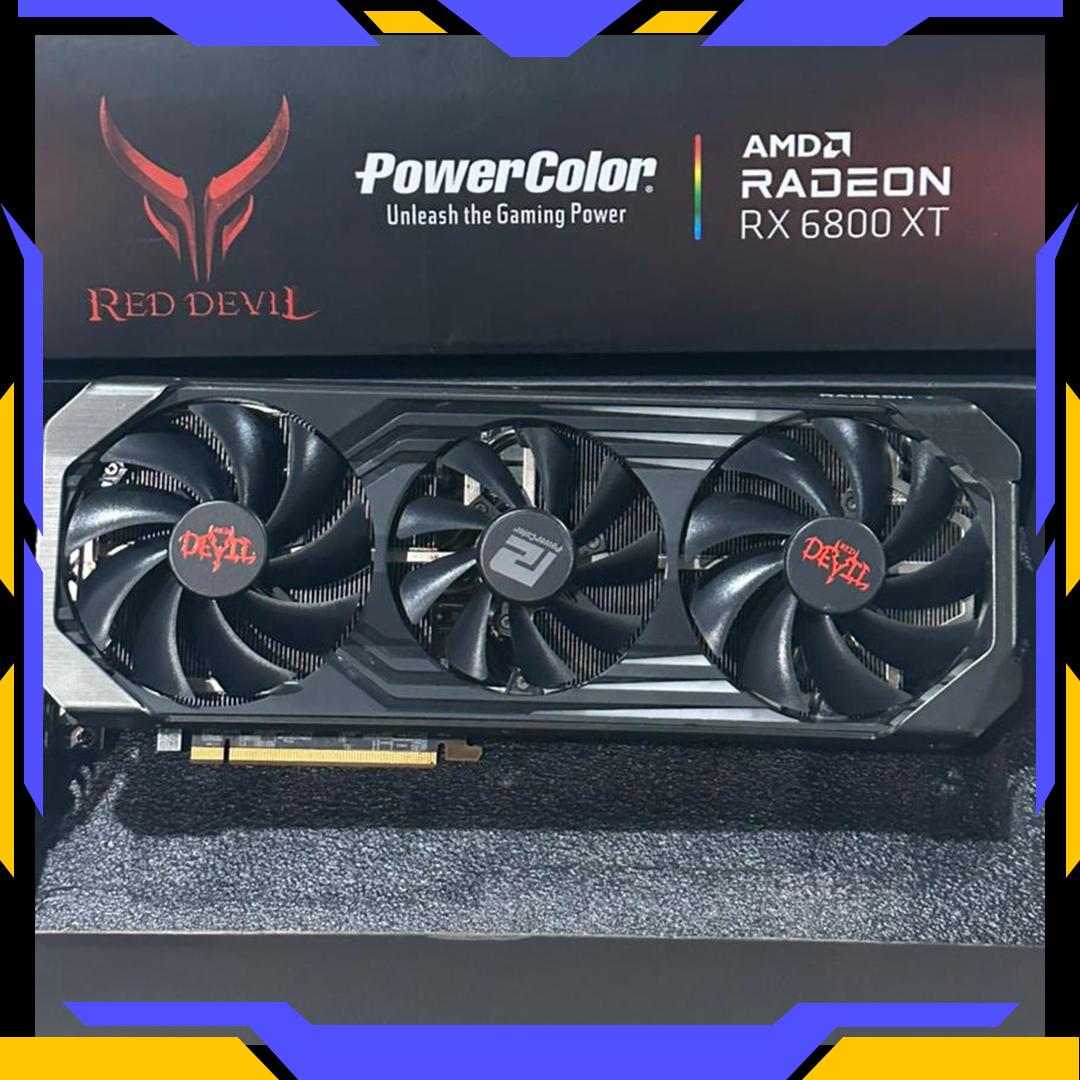 PowerColor VGA POWERCOLOR AMD RADEON RX 6800XT 16GB DDR6 - 3 FAN LIKE NEW Harga Rp 5.400.000 Toko Medan