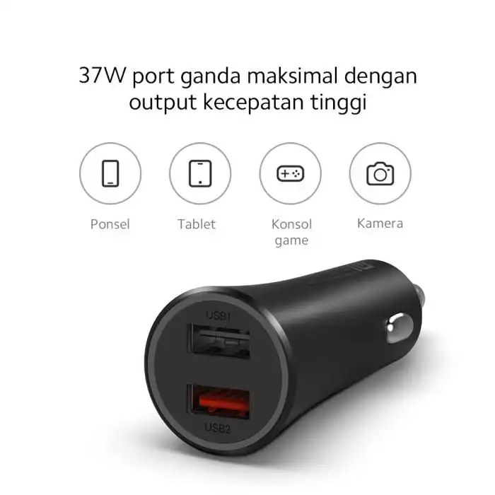 Xiaomi Xiaomi Mi 37W Dual Port Car Charger Harga Rp 150.000 Toko Medan