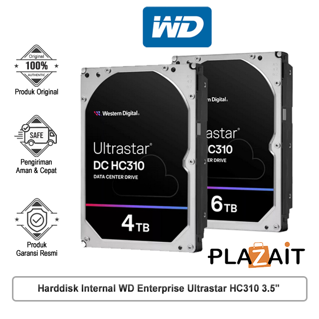 Harddisk Internal WD Enterprise 4TB Ultrastar HC310 3.5"