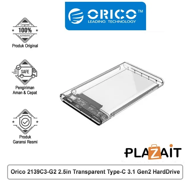 HDD Enclosure Orico Transparent Type-C 2.5" 2139C3