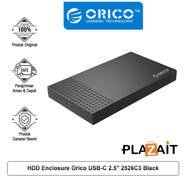 HDD Enclosure Orico USB-C 2.5" 2526C3 Black
