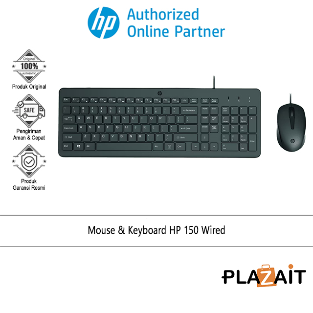 HP 150 Keyboard dan Mouse Wired