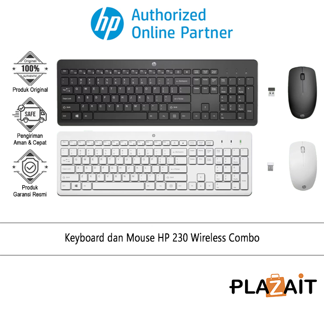 HP 230 Keyboard dan Mouse Wireless Combo