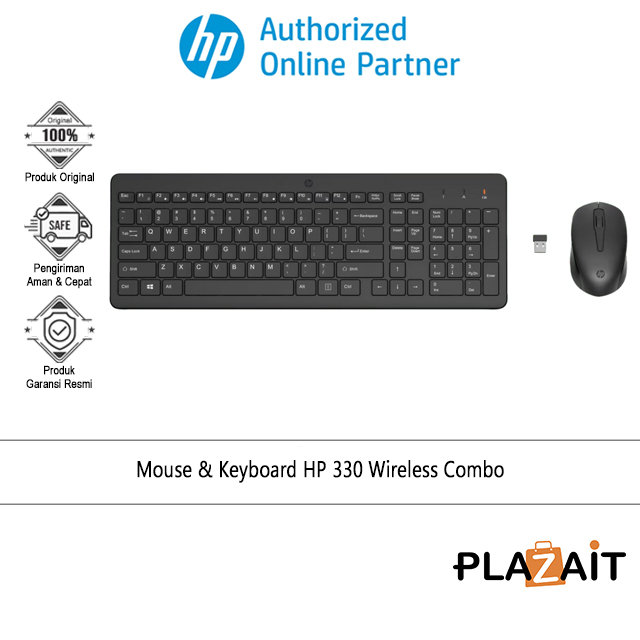 HP 330 Keyboard dan Mouse Wireless Combo
