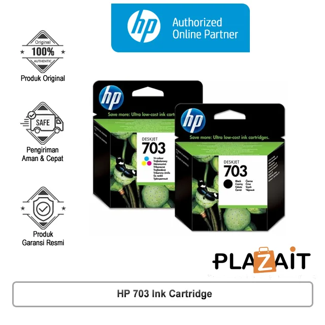 HP 703 Ink Cartridge [ Black - Tri Color ]