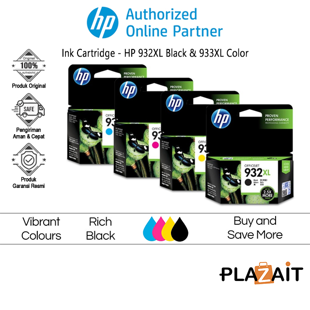 HP 932XL Black & 933XL Color Original Ink Cartridge