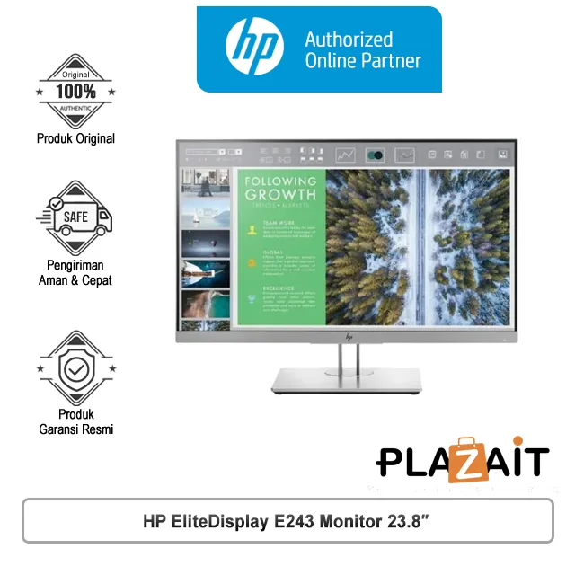 HP EliteDisplay E243 Monitor 23.8" [1FH47AA]