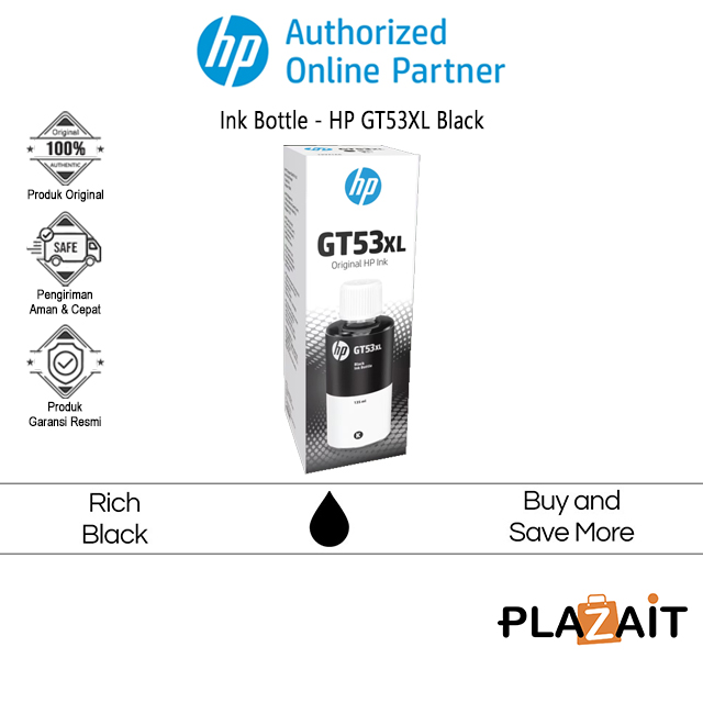 HP GT53XL Original Ink Bottle 135-ml Black