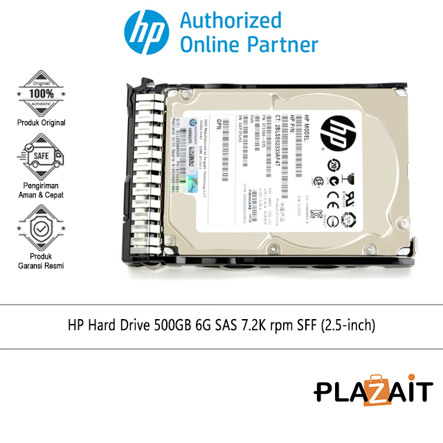 HP Hard Drive 500GB 6G SAS 7.2K rpm SFF (2.5-inch) 652745-B21