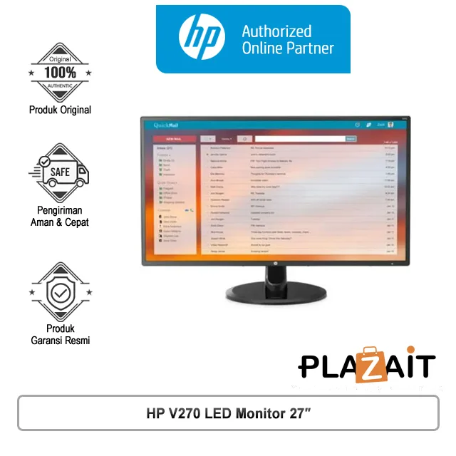 HP V270 LED Monitor 27" [2KZ35AA]