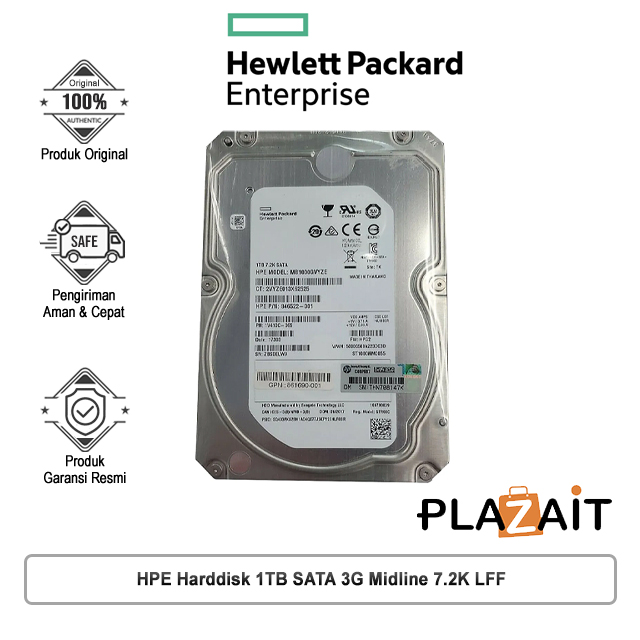 HPE Harddisk 1TB SATA 3G Midline 7.2K LFF