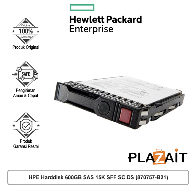 HPE Harddisk 600GB SAS 15K SFF SC DS (870757-B21)