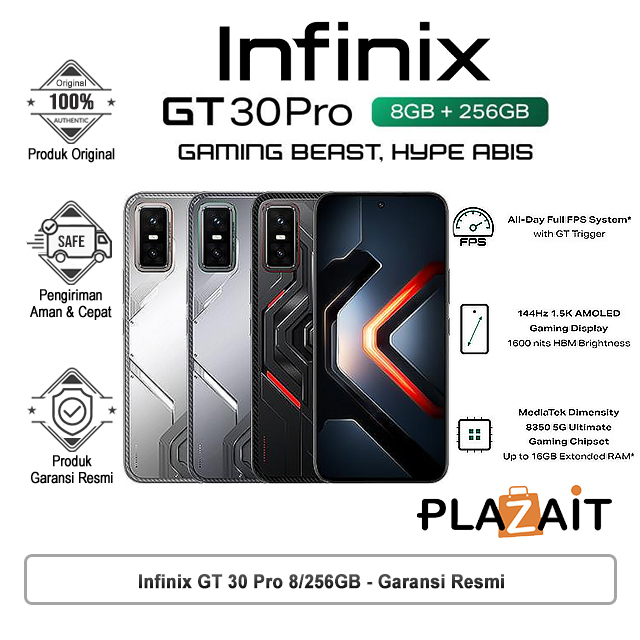 Infinix GT 30 Pro 5G 8GB/256GB | 12GB/512GB - Garansi Resmi