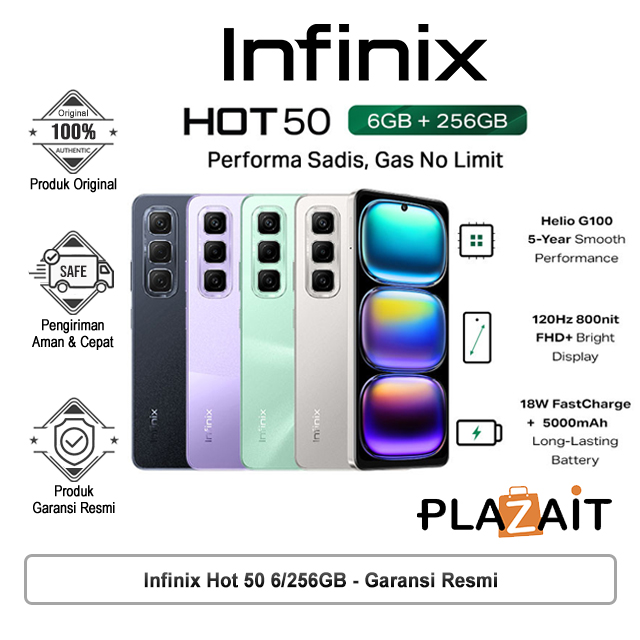 Infinix Hot 50 6/256GB - Garansi Resmi