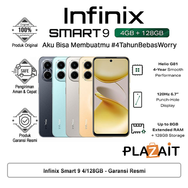 Infinix Smart 9 4/128GB - Garansi Resmi