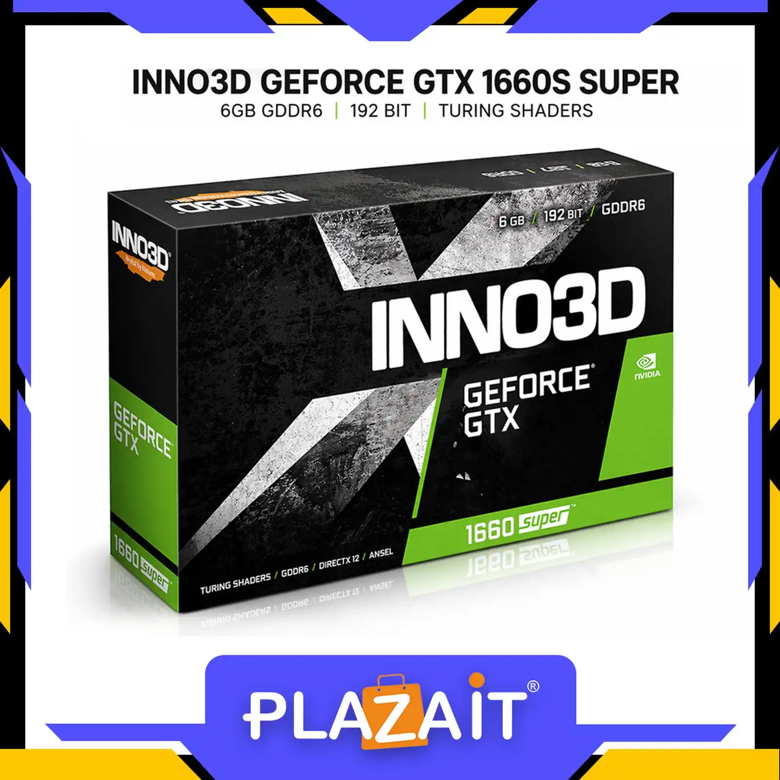 VGA INNO3D GTX 1660S SUPER 6GB 192 BIT GDDR6 Nvidia Geforce LIKE NEW