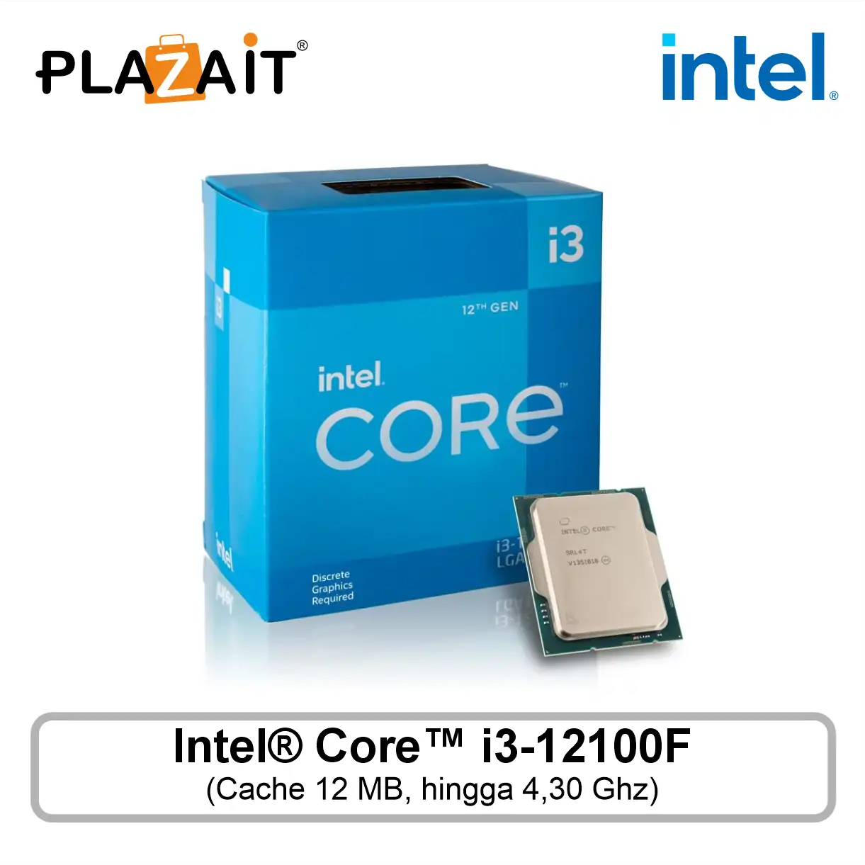 Processor Intel® Core™ i3-12100F, 12M Cache, up to 4.30 GHz