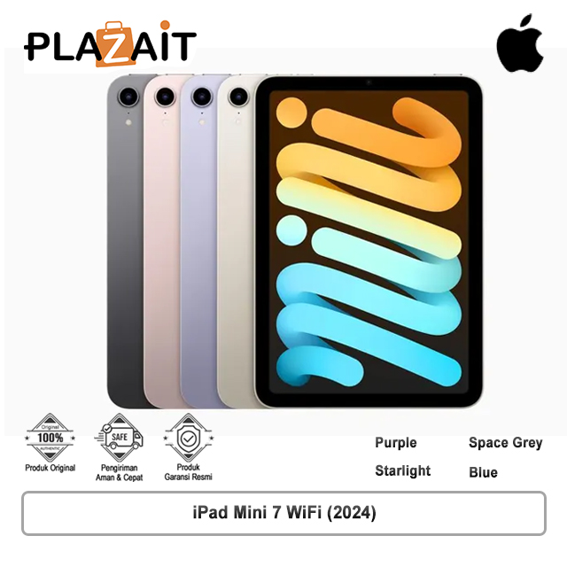 iPad Mini 7 WiFi (2024), Garansi Resmi TAM / iBOX