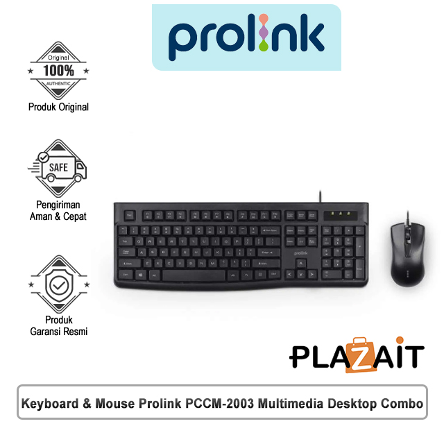 Keyboard & Mouse Prolink PCCM-2003 Multimedia Desktop Combo