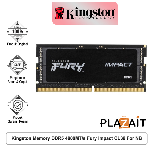 Kingston Memory DDR5 4800MT/s Fury Impact CL38 For NB