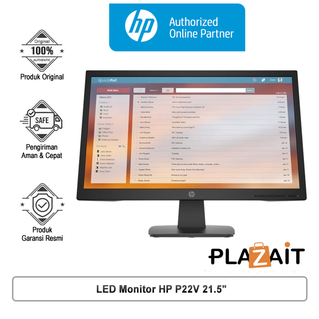 LED Monitor HP P22V 21.5"