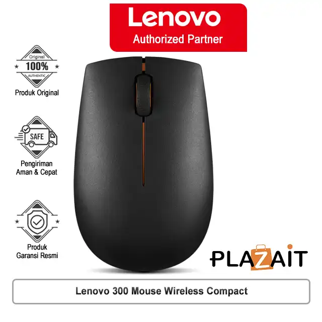 Lenovo 300 Mouse Wireless Compact | Black