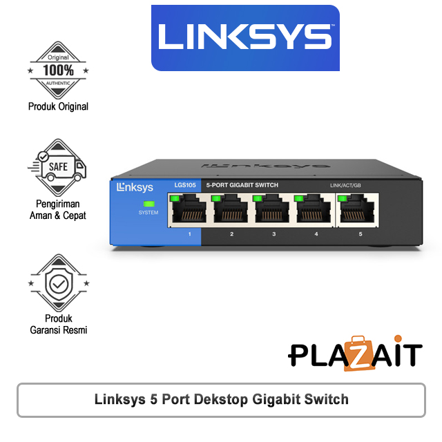 Linksys 5-Port Desktop Business Gigabit Switch (LGS105-AP)