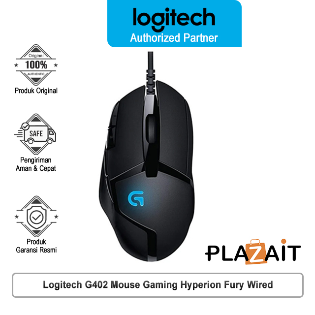 Logitech G402 Mouse Gaming Hyperion Fury Wired Ultra-Fast FPS