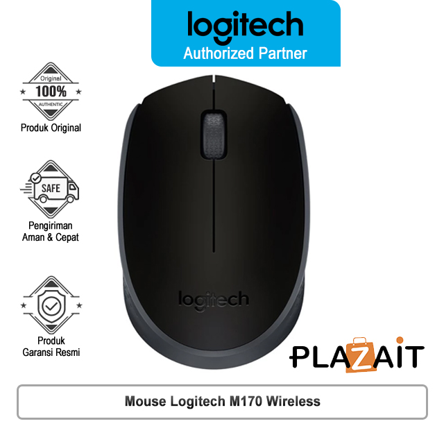 Logitech M170 Mouse Wireless untuk Windows, Mac, ChromeOS