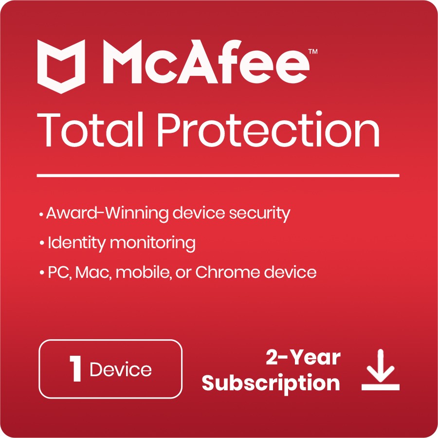 McAfee Total Protection Antivirus [1 Device - 2 Year]
