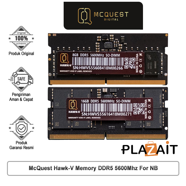 McQuest Hawk-V Memory DDR5 5600Mhz For NB