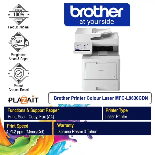 Brother Printer Colour Laser MFC-L9630CDN A4 Wi-Fi All In One (Print, Scan, Copy, Fax)