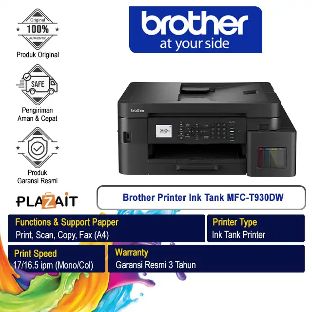 Brother Printer Ink Tank MFC-T930DW A4 WiFi - All In One