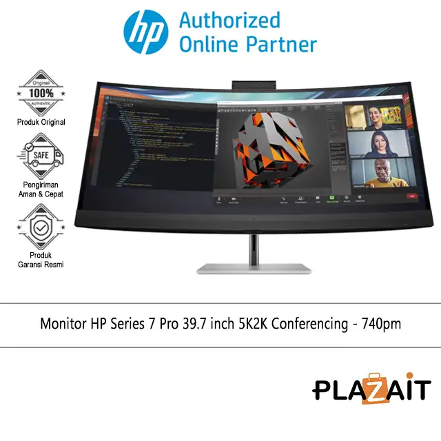 Monitor HP Series 7 Pro 39.7 inch 5K2K Conferencing - 740pm