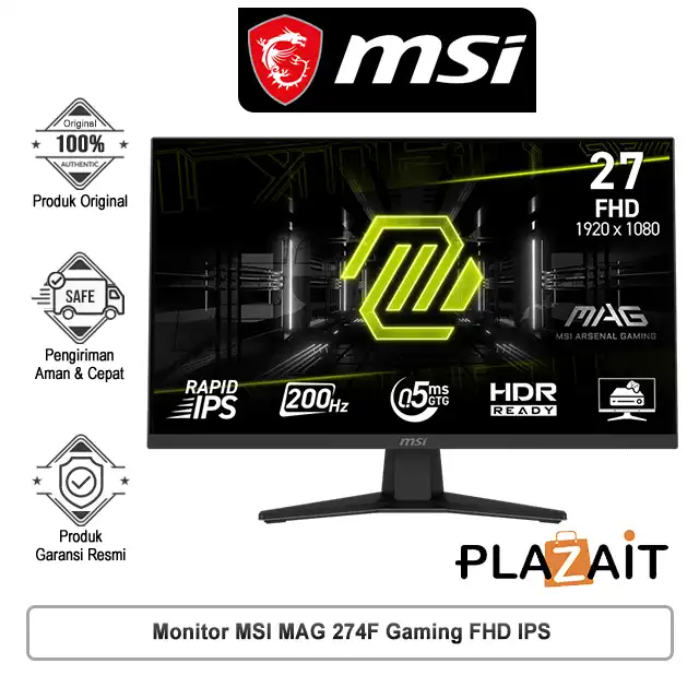 MSI Monitor MAG 274F Gaming - FHD IPS 200Hz 27" Inch