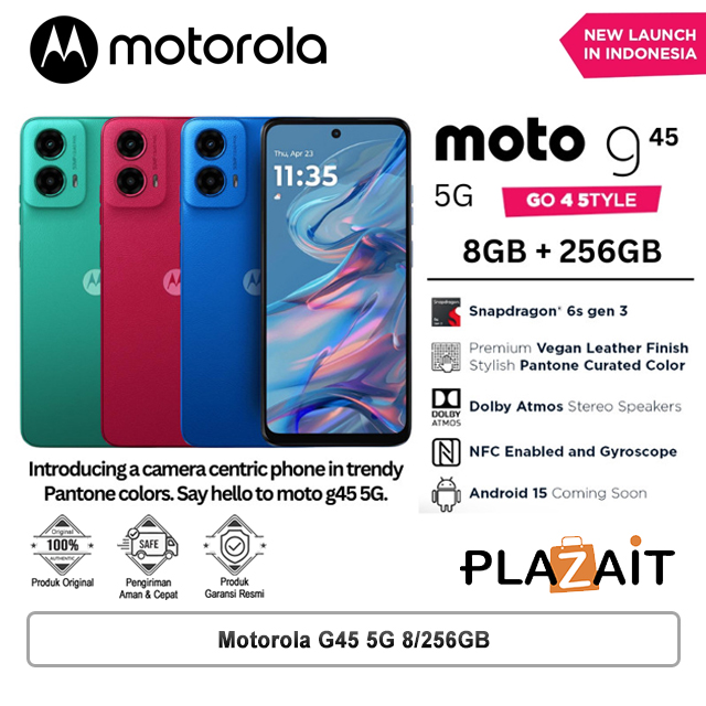 Motorola G45 5G 8/256GB - Snapdragon 6s Gen 3 - 6.5" IPS 120Hz - 5000mAh