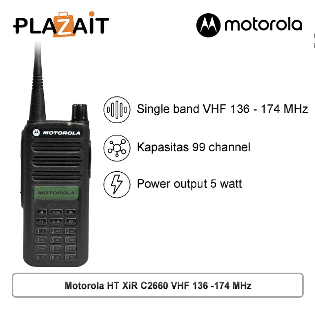Motorola HT XiR C2660 2660 VHF 136 - 174 MHz Digital & Analog