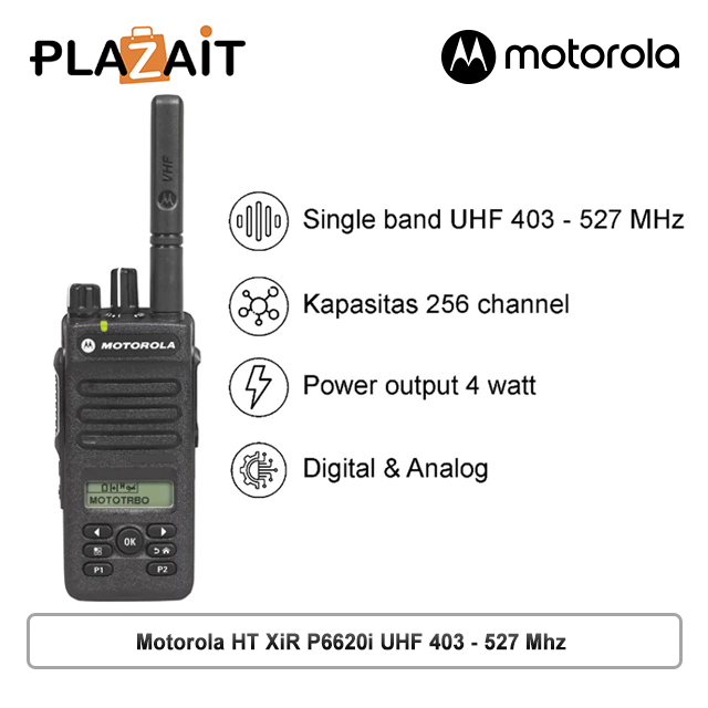 Motorola HT XiR P6620i UHF 403 - 527 Mhz Digital & Analog