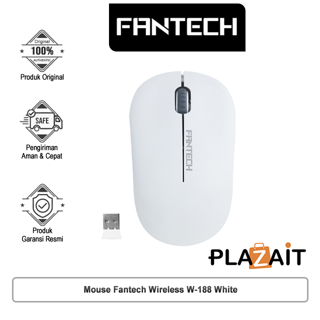 Mouse Fantech Wireless W-188 White