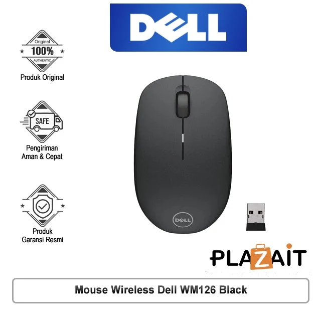 Mouse Wireless Dell WM126 Black