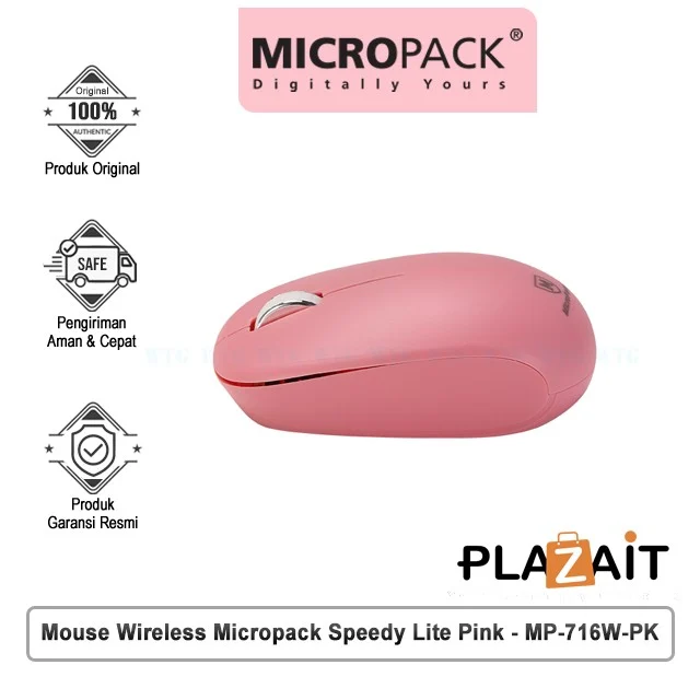 Mouse Wireless Micropack Speedy Lite MP-716W-PK /Pink