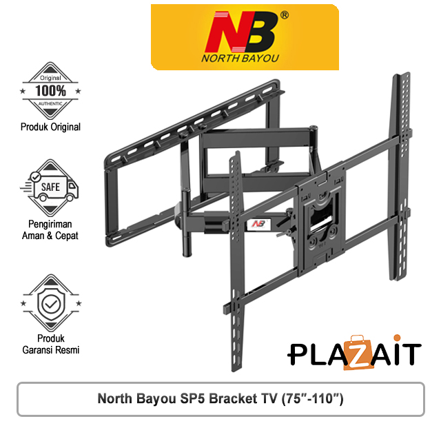 North Bayou SP5 Bracket TV (75″-110″) Swivel Wall Bracket