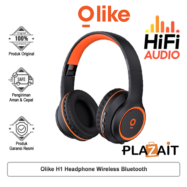 Olike H1 Headphone Wireless Bluetooth - Titan Headset HiFi Audio