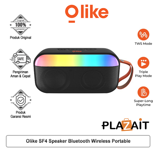 Olike SF4 Speaker Bluetooth Wireless Portable | Beatz Wireless Portable Audio Black