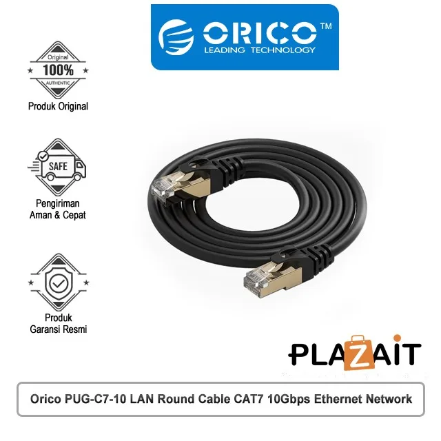 Orico PUG-C7-10 LAN Round Cable CAT7 10Gbps Ethernet Network - 1M