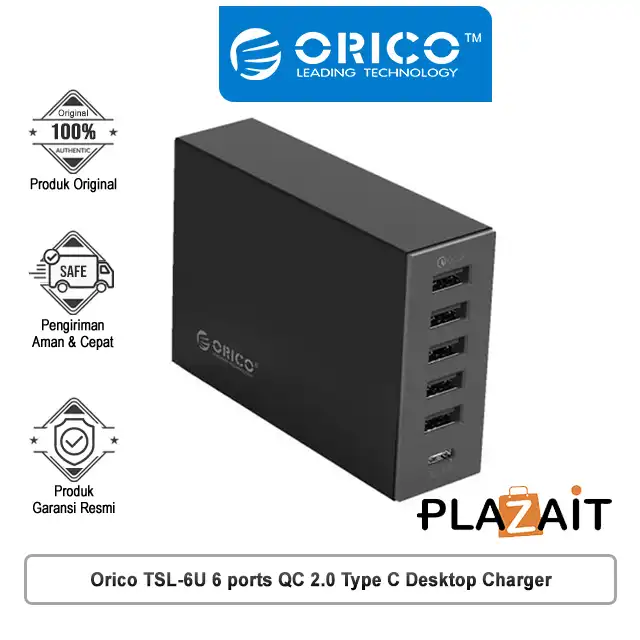 Orico TSL-6U 6 ports QC 2.0 Type C Desktop Charger