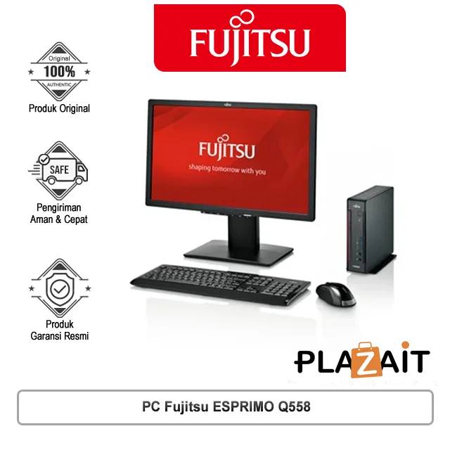 PC Fujitsu ESPRIMO Q558 [Q0558P0003ID] /Intel Core i5-9400T/8GB DDR4/1TB/Intel UHD Graphics/ODD/Win 10 Pro/3Y